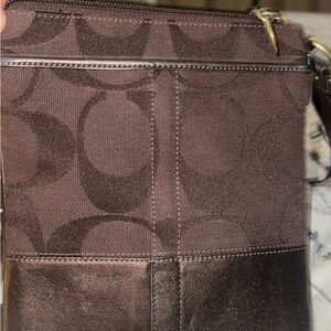 Coach Brown Leather Crossbody Bag